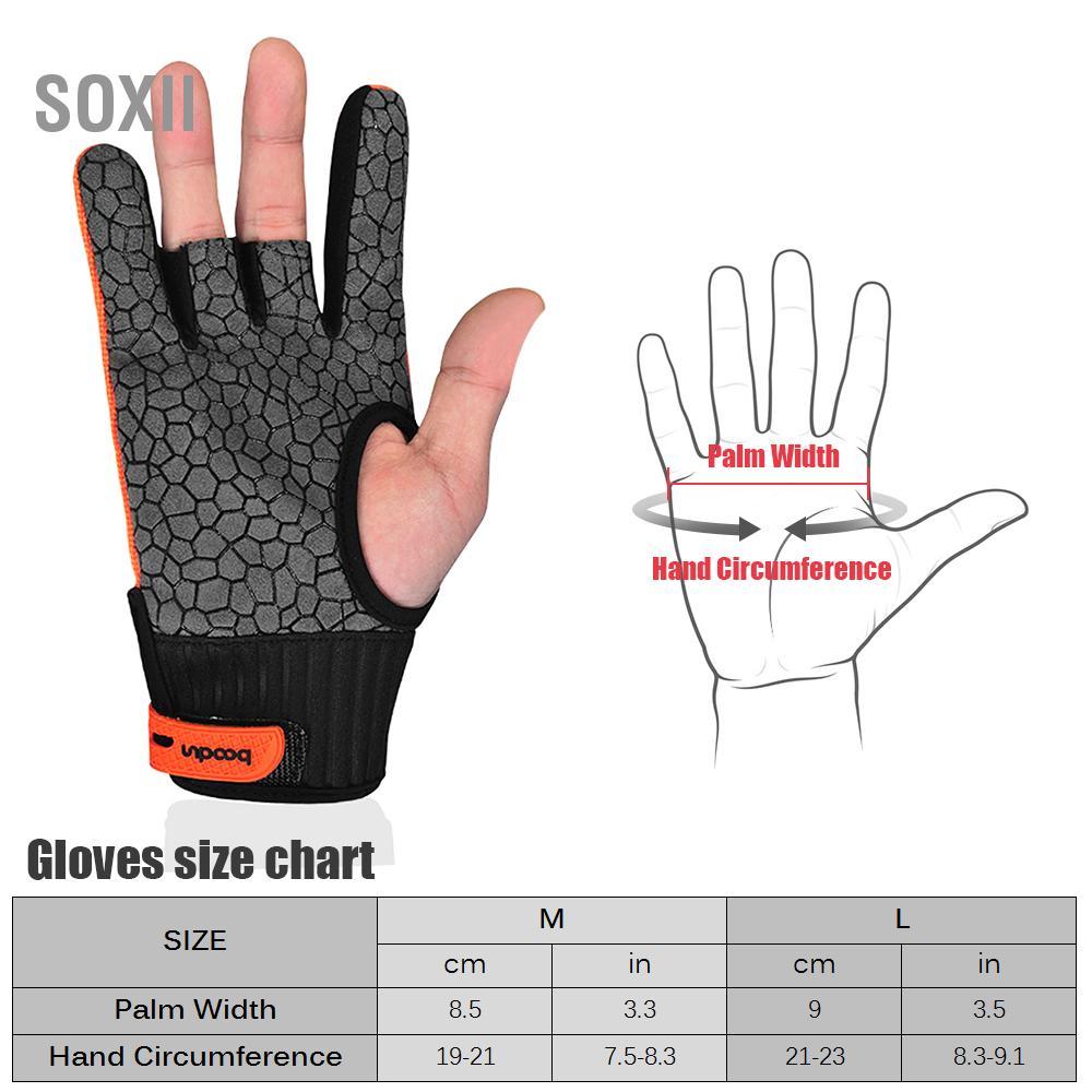 Soxii Găng tay bowling soxii Bảo vệ ngón tay cái chống trượt thoáng khí Thể thao cho nam nữ