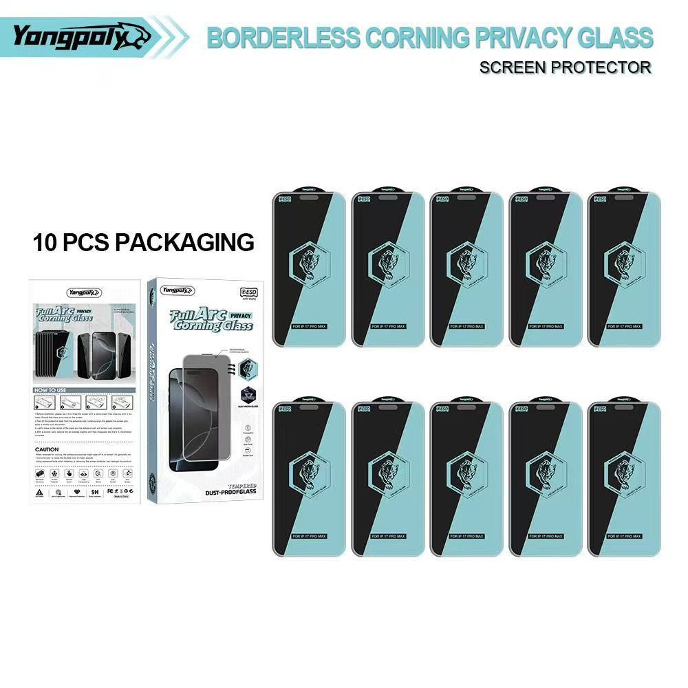 Kính cường lực chống riêng tư cao cấp 28 độ Chống tĩnh điện Tương thích với iPhone 17 16 15 14 13 12 11 Pro Max Plus Air X XR XS Max0.55 Phim bảo vệ màn hình kính dày