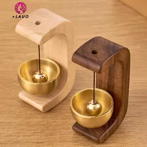 Chuông cửa tự dính phong cách Nhật Bản Springevenstar / Chuông gió bằng gỗ Dopamine / Chuông va chạm bằng đồng thau từ tính Trang trí cửa nhà Springevenstar