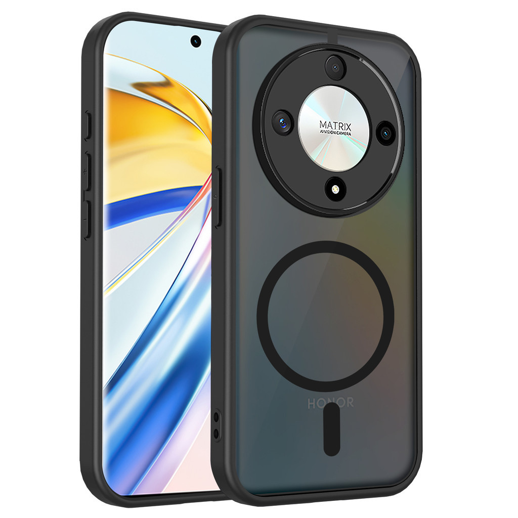 Ốp lưng Honor X9D 5G Vỏ thu hút từ tính màu đen mờ cho Ốp điện thoại Honor X9D 5G