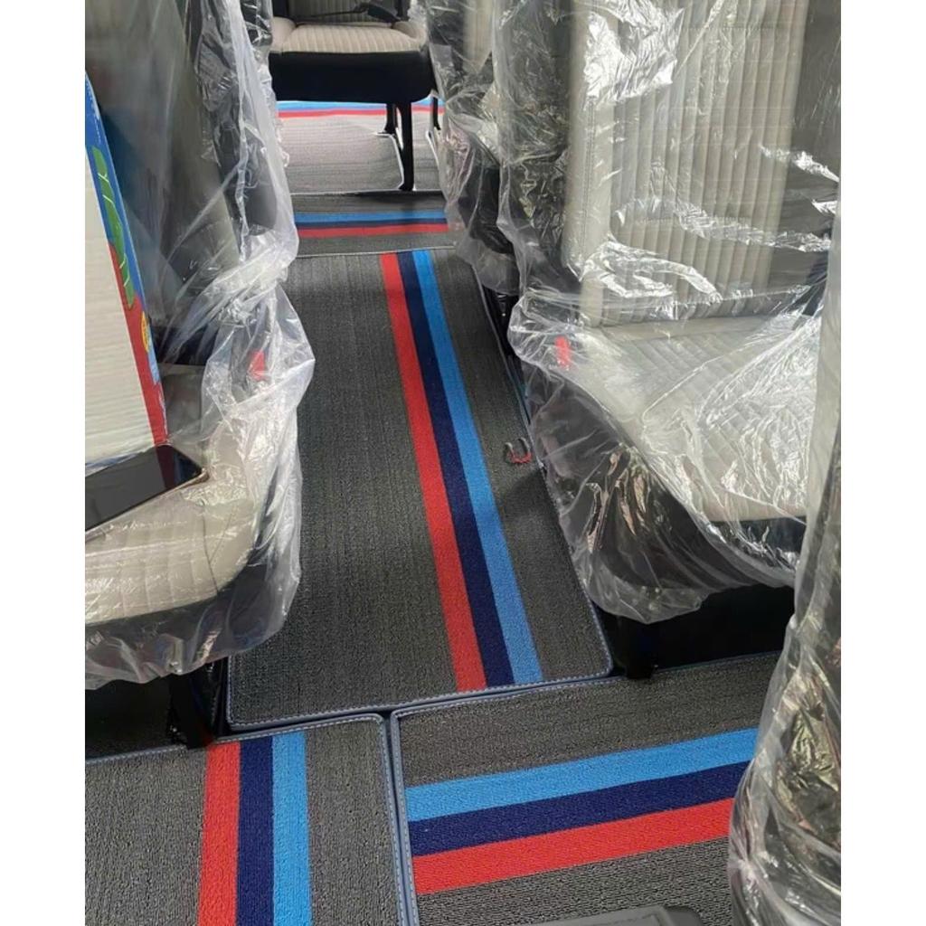 [16 chỗ] Thảm cước lót sàn xe 16 chỗ solati và ford transit đủ các đời xe to may sẵn bo viền theo form xe có khuy bấm