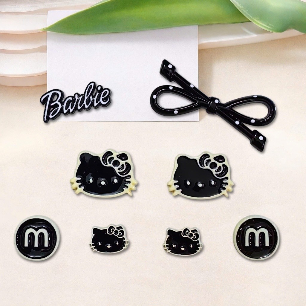 Set Charm Kitty Nơ Đen Barbie Dễ Thương - 3 PHIÊN BẢN CỰC TREND