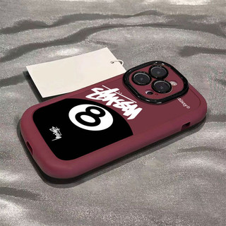 Ốp lưng IPhone 17 16 15 14 13 12 11 Pro Max XRXSMax 78 Plus Đen Kích thước 8 Ball Case Soft Case Chống ngã