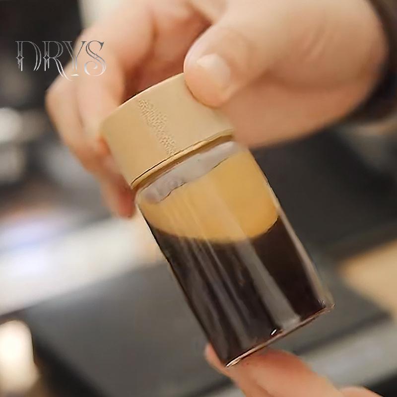 (TFT) 20 / 25 / 30ml Chai Thủy Tinh Mini Cho Cà Phê Nước Sữa Cô Đặc Chai Chống Rò Rỉ Có Nắp Mason Jar Di Động Rỗng Jar MỚI