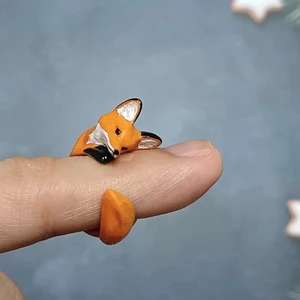 Tính khí thời trang, nhẫn nữ hình cáo đáng yêu