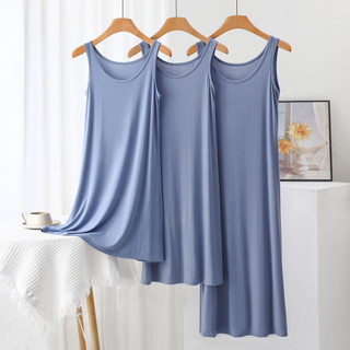 Đầm ngủ chữ A modal sling dành cho người plus size - Thiết kế bên trong mỏng nhẹ