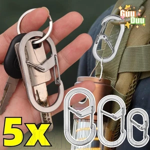 Carabiner móc chữ G thép không gỉ - Phù hợp làm phụ kiện balô và móc treo ngoài trời