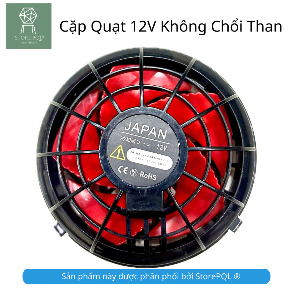 Quạt Áo Điều Hòa 18V ABS không chổi than khung nhựa ABS siêu chắc chắn 24V 5V 12V 7V mùa hè nóng bức công trường, thi cô