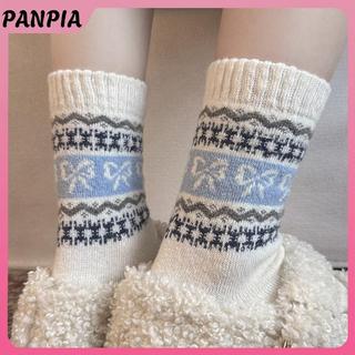Sos Giữa Bắp Chân Họa Tiết Fair Isle Phong Cách Cổ Điển, Hoàn Hảo Cho Giày Bốt