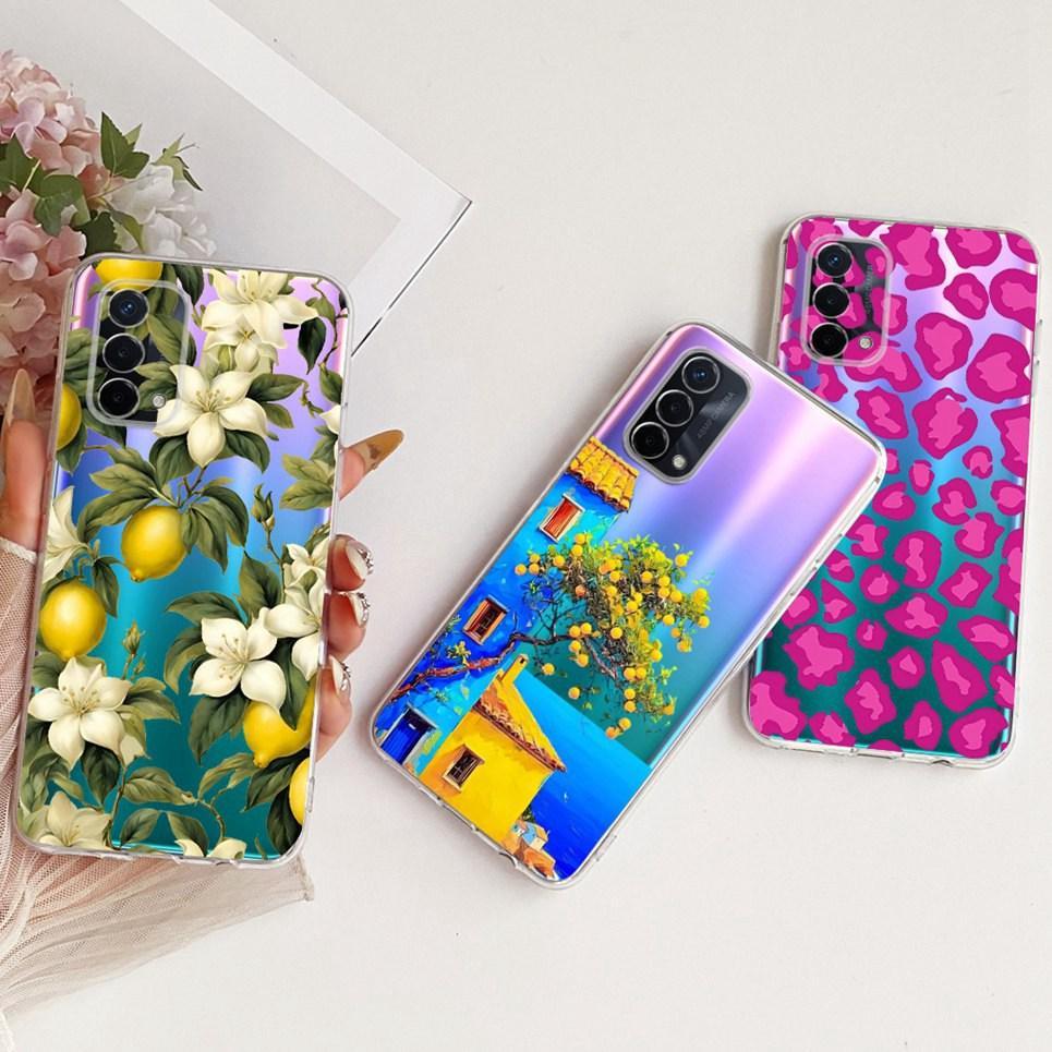 Dành Cho Oppo A74 4G 5G CHP2219 CHP2263 Oppo A95 G4 CPH2365 Ốp Lưng Điện Thoại Hoa Bướm Nhiều Màu Sắc Vỏ Silicon Mềm Trong Suốt