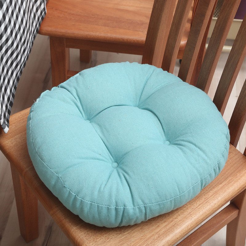 Đệm ngồi vải lanh cotton phong cách Nhật Bản tatami, tròn, nâng cao, dùng cho bàn ăn, ghế