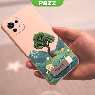 Ốp Lưng Cho Xiaomi mi 11 Lite Xiaomi 11t Xiaomi 11 Lite 5g ne Xiaomi 11t pro Vỏ Điện Thoại Vỏ Mềm Silicon Lỏng Chống Sốc Thiết Kế Mới Cây Thẩm Mỹ Có Giá Đỡ YTCBZJLS01