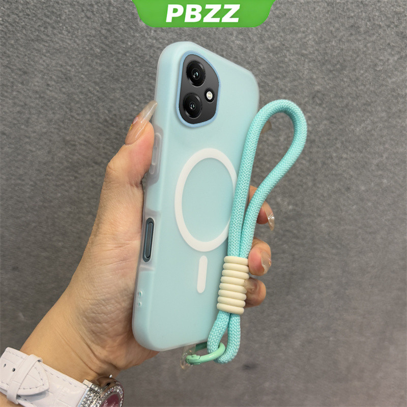 Ốp 2 Trong 1 Cho HONOR 200 400 pro 400 Lite 400 SMART 5g Vỏ Điện Thoại Chống Sốc Thiết Kế Mới Thẩm Mỹ Vỏ Thạch Màu Kép Có Dây Buộc Từ Tính Không Dây GDBSWX01