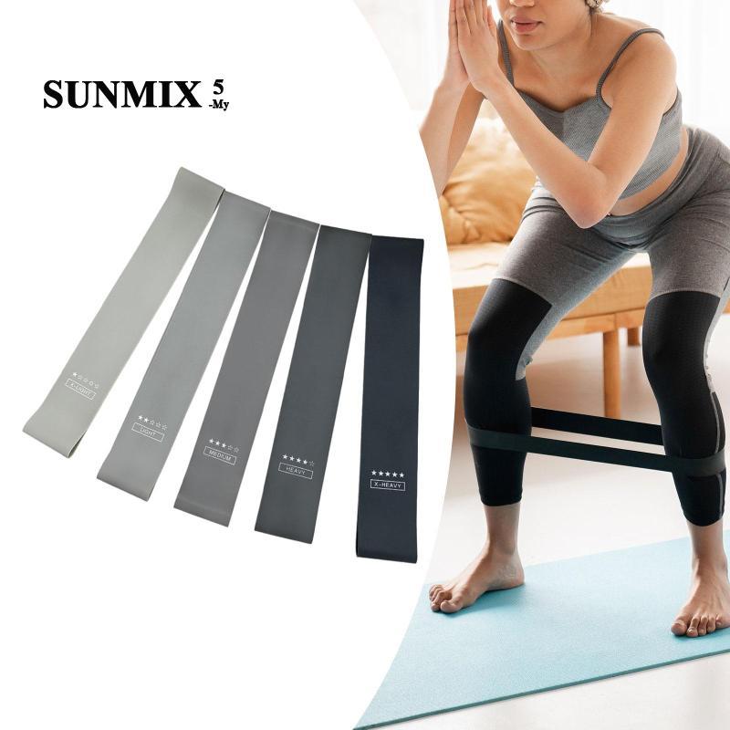 [Trend Sport] Dây đeo kháng lực 5 dải, dễ bảo trì, tập luyện đùi Squat, Pilates, co giãn