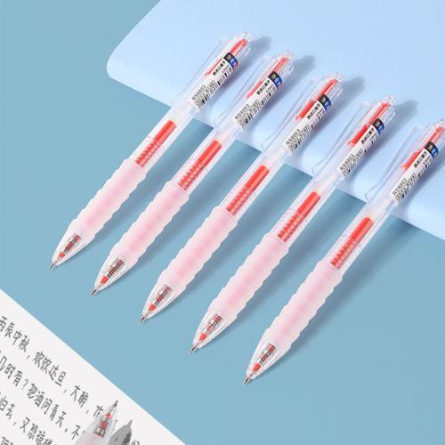 Bút bi tròn màu đen/xanh dương/red 0,5mm, đường nét mượt mà, không phai màu, dùng cho học sinh