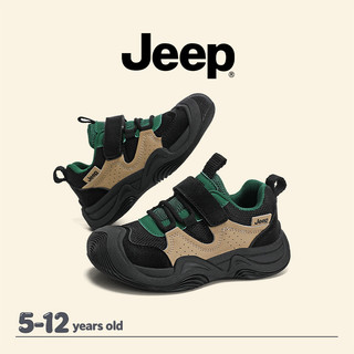 JEEP Giày Thể Thao Trẻ Em Mùa Xuân Lưới Chạy Bộ Bé Trai Bé Gái Velcro Nhẹ Giày Trẻ Em