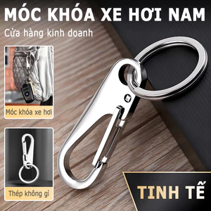 Thép không gỉ 304 móc khóa xe móc khóa quà tặng móc khóa nam eo treo khóa móc khóa đơn giản hiện đại móc khóa