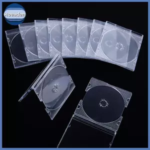 Hoeaden 5 / 10 Chiếc Hộ Gia Đình Tiêu Chuẩn Đĩa Đơn Hộp Bảo Quản DVD Ốp Lưng CD Nhựa Trống Trong Suốt CD Hộp Đĩa CD VN