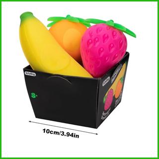 Bóp Đồ Chơi 3 Miếng Làm Mát Thư Giãn Tiện Ích Bóp Đồ Chơi Phục Hồi Trái Cây Cho Bé Trai Trẻ Em Học Sinh Người Lớn saixit2vn