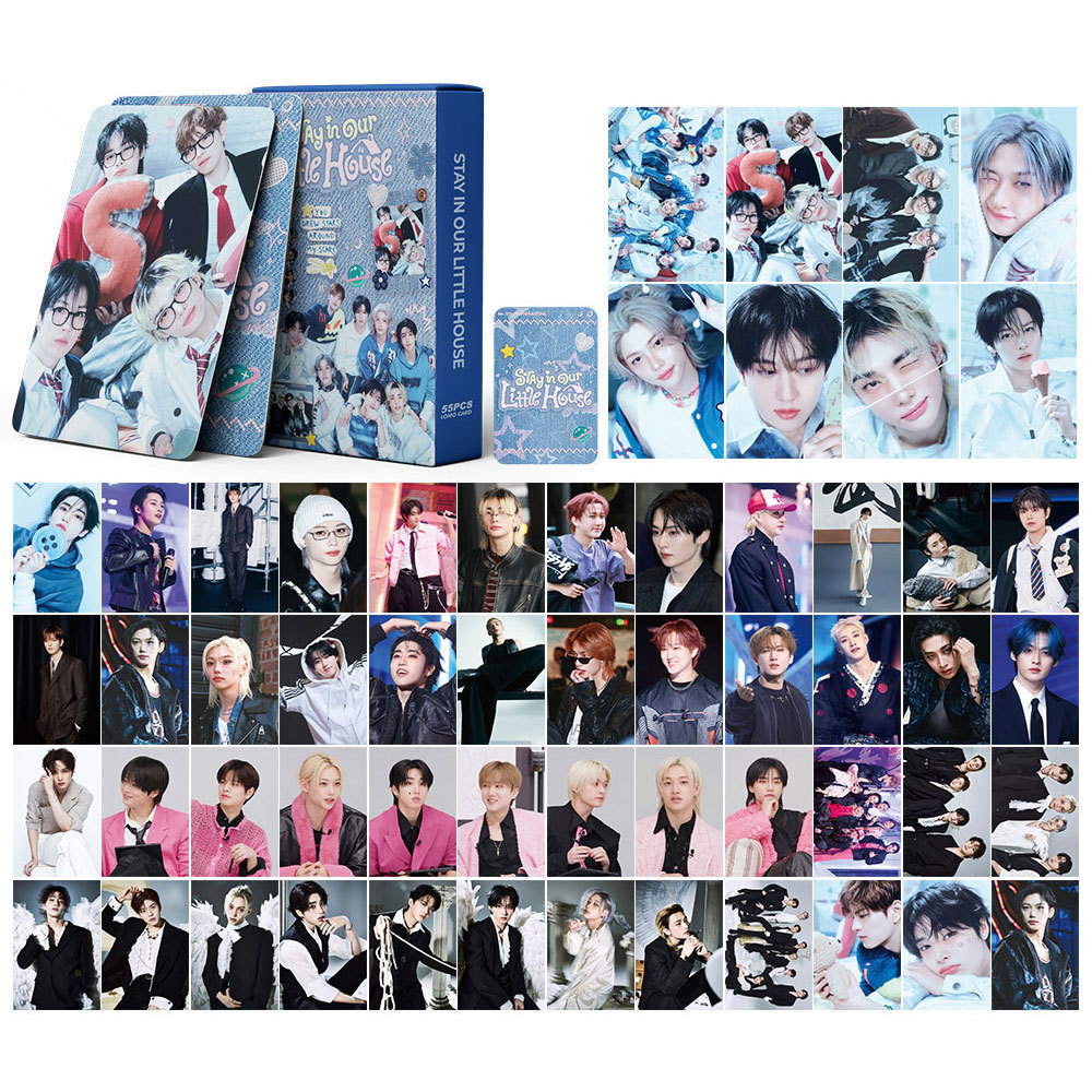 LINXX 55 Chiếc Ở Lại Trong Ngôi Nhà Nhỏ Của Chúng Tôi Series Lomo Cards Stray Kids Kpop Photocards Sưu Tập Người Hâm Mộ Quà Tặng Nhóm Nam Hàn Quốc Thần Tượng Hàng Hóa Quạt Văn Hóa Bộ Thẻ Kỷ Niệm