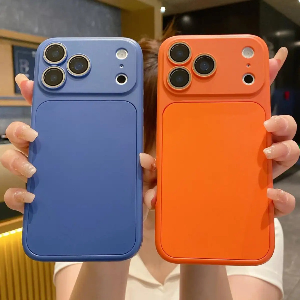 XIQII Thời Trang Mới Sang Trọng Cửa Sổ Lớn Kính Ống Kính Bảo Vệ Camera Vỏ Điện Thoại, Thích Hợp Cho iPhone 17 16 15 14 13 12 11 Pro Max Ốp Điện Thoại Chống Sốc