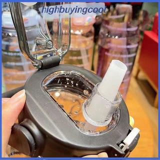 HCVN 2 Lít Bình Nước Có Ống Hút Nữ Bình Bé Gái Di Động Du Lịch Cốc Xe Đạp Tập Thể Dục Mùa Hè Bình Nước Lạnh Có Dấu Thời Gian HOT