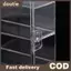 Doutie 1 Chiếc Xe Chống Bụi Chống Đấm Dính Tường Trong Suốt Hộp Bảo Quản 1: 64 Acrylic Xe Hiển Thị Hộp Cho Xe Mô Hình Tủ Đồ Chơi Ra VN