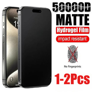 1-2 Chiếc Chống Trầy Xước Bảo Vệ Màn Hình Mờ Cho iPhone 11 12 13 Pro Max Mini Chống Gián Điệp Riêng Tư Chống Ánh Sáng Xanh Hydrogel Phim HD Mềm