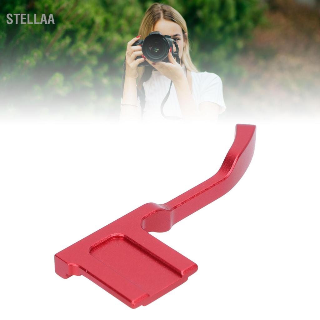 stellaa Acouto Hợp kim nhôm Camera kim loại Tay cầm có ngón tay cái với bộ bảo vệ nắp đế nóng Dễ dàng lắp ráp và tháo rời Thiết kế tiện dụng lâu dài cho GFX-50R Mirrorless (Màu đen)