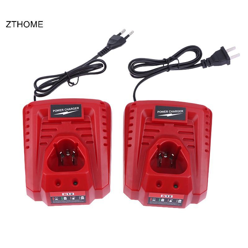 Bộ Phận Dụng Cụ Điện ZTHOME Cho Milwauk M12 N12 Sạc 3A Thay Thế Sạc Nhanh 48-11-2401 48-11-2402 C12B C12BX HOT