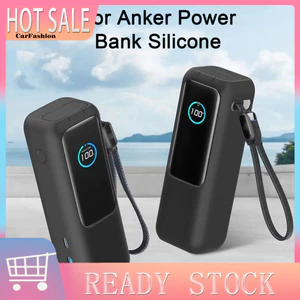 < CarFashion > Vỏ bảo vệ silicon di động bằng silicon cầm tay thoải mái cho Power Bank – Vỏ pin ngoài có tay cầm thoải mái mềm mại chống sốc và bền bỉ khi đi du lịch