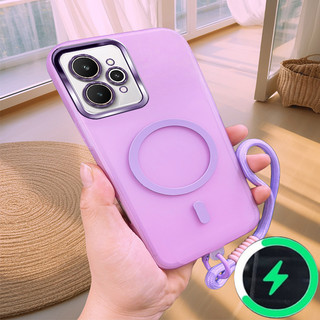 Thích hợp cho Ốp điện thoại Realme 15 5G 15 PRO 5G RENO15F 5G Vỏ mềm mờ nhiều màu sắc có dây đeo tay 0036