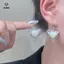 <![Mina] Bông Tai Ngôi Sao và Trái Tim Đá Opal Phong Cách Punk Y2K - Quà Tặng Dự Tiệc Charming