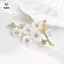 Trâm cài hoa shell Five Plum,corsage ngọc trai, phụ kiện thời trang đa năng
