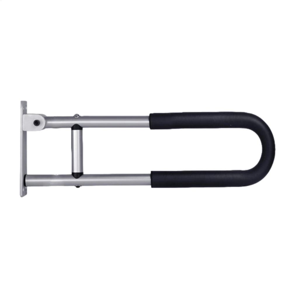 Handicap Bars for Bathroom Sturdy Aluminum Alloy Safety Handrails Folding Grab Bar Waterproof U Shaped Support gelhvn