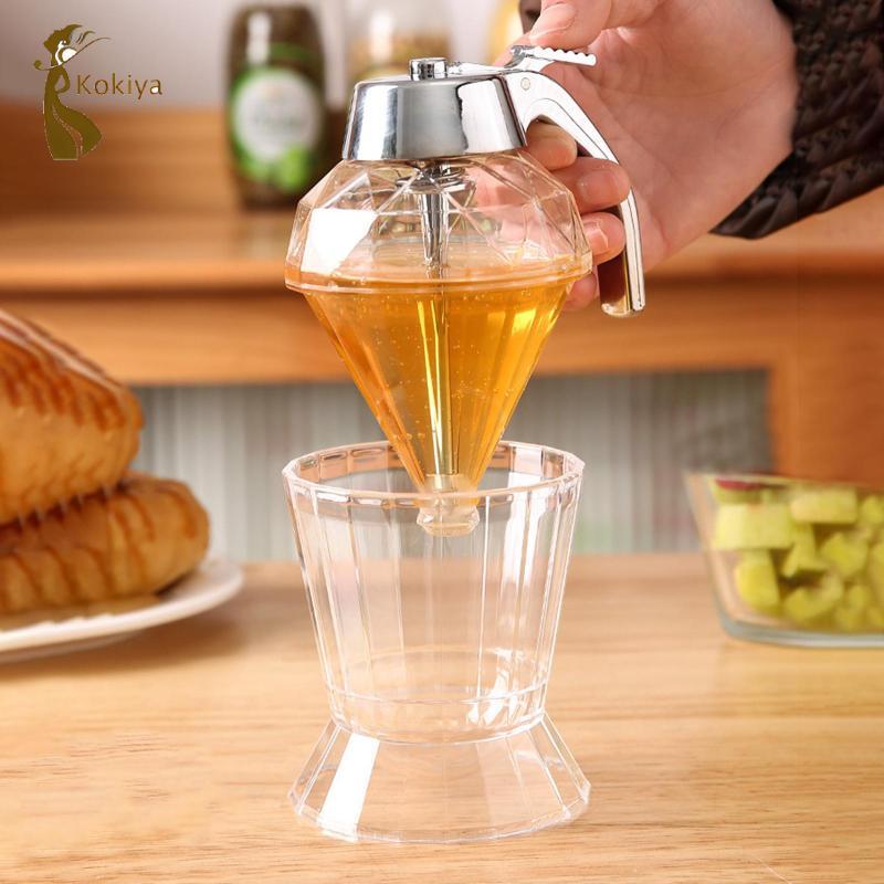Bình mật ong có bình đựng gia vị đứng Hộp đựng mật ong cho gia vị đường