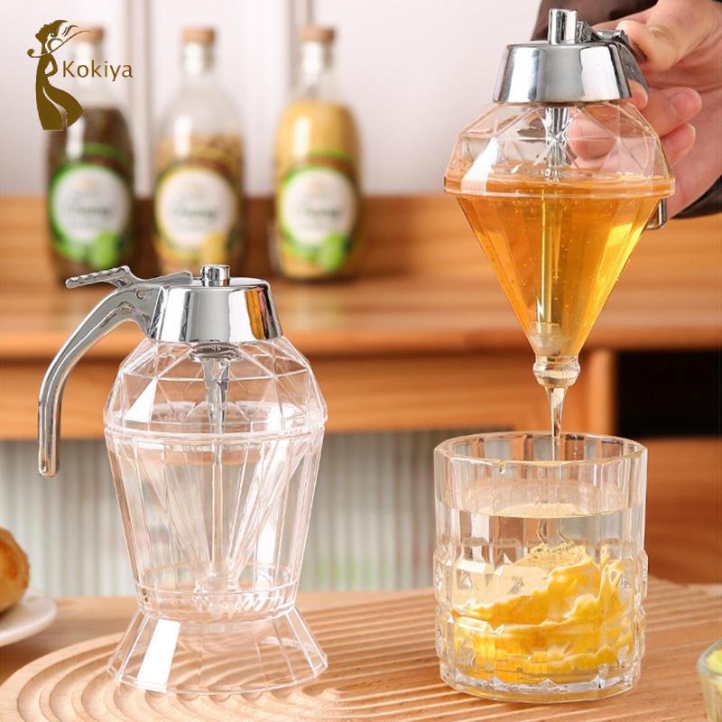 Bình mật ong có bình đựng gia vị đứng Hộp đựng mật ong cho gia vị đường