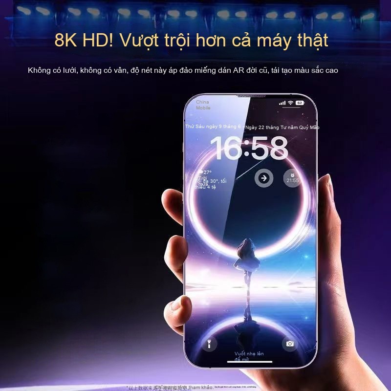Kính cường độ bảo mật chống nhìn trộm iPhone toàn màn