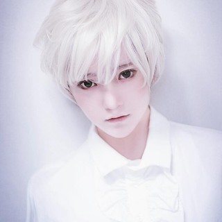 Wig/ Tóc giả nguyên đầu BẠCH KIM tóc ngắn Cosplay hóa trang Nam/ Nữ HaminStore