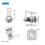 Khóa hộp phân phối BORAGETE, Khóa tủ tập tin Chrome hợp kim kẽm, Khóa phần cứng chốt RV đa năng vận hành ngón tay cái chuyên nghiệp