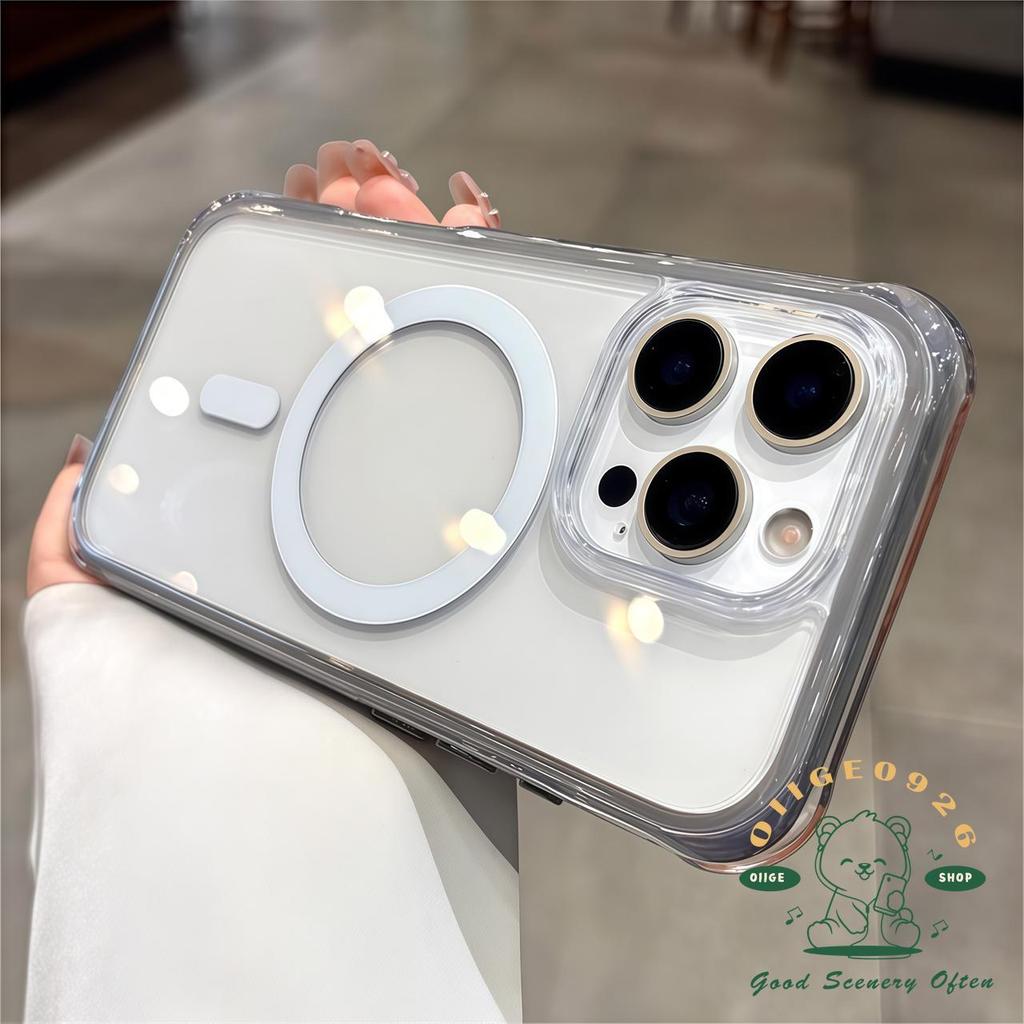 【 Ốp lưng iPhone17 】 Túi bốn góc chống rơi màu vỏ từ tính Vỏ điện thoại iphone17 Pro Max 16 cho vỏ iPhone Vỏ mềm silicon TPU chống sốc