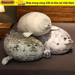 ESSENCEH Seal Đồ chơi sang trọng, Gối con dấu Blob lớn dễ thương, Hợp thời trang Mềm mại Mũm mĩm PP Cotton Thú nhồi bông Đồ chơi sang trọng dành cho người lớn