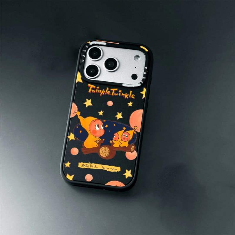 CASECASE X Twinkle Twinkle Ốp Lưng Máy Ảnh Màu Trắng Vòng Phiên Bản Mờ Đen Cứng Hút Từ Tính Tác Động Dành Cho Apple IPhone 13 14 15 16 17 Pro Max Air Plus Có Hộp