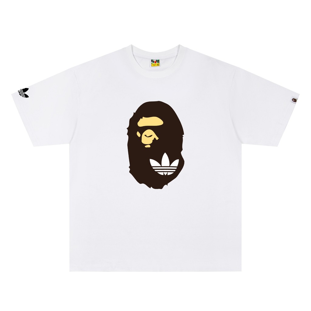 Áo thun Unisex đồng thương hiệu Ape Head Print & ADD dành cho nam