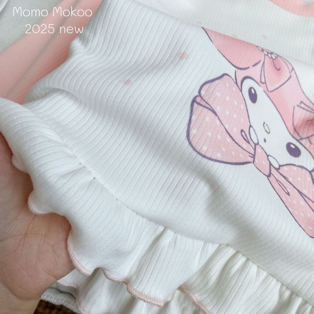 Bé Gái Dài Tay Quần Loungewear Đức Nhung Mỏng Hố Dải Hoạt Hình Bộ Đồ Ngủ 100-140 Kích Thước IFQ3