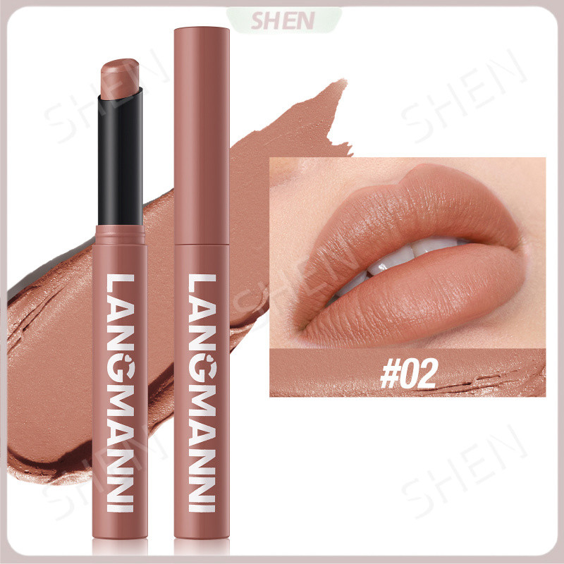 LANGMANNI Mười hai màu Xoay chéo Matte Lipstick Gói đơn