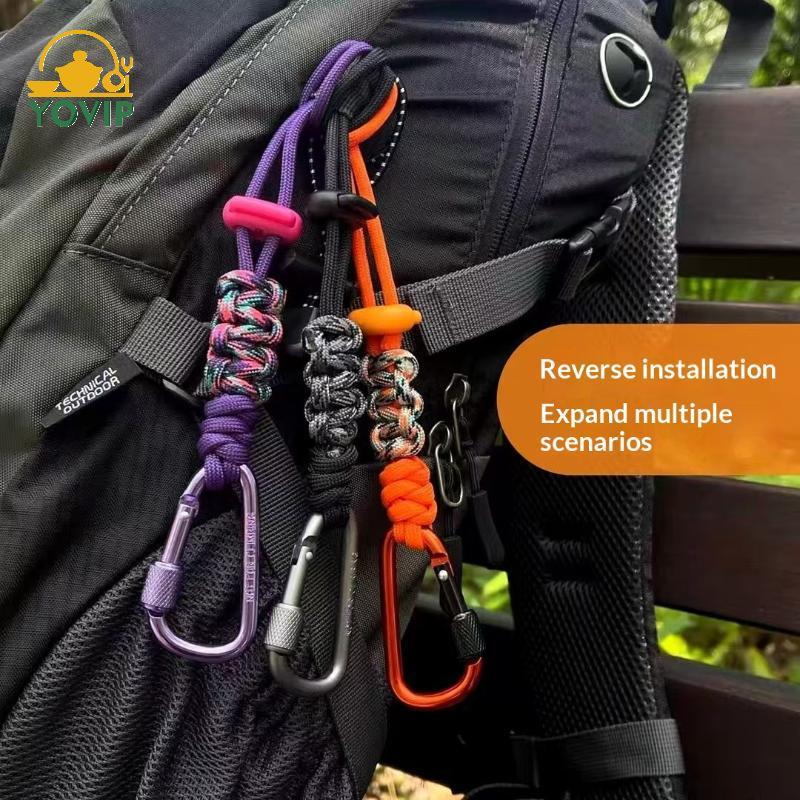 Giá Đỡ Bình Nước Dây Có Móc Khóa Bền - Phù Hợp Leo Núi và Camping
