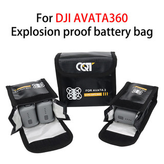 Dành Cho DJI Avata360 Pin Chống Cháy Nổ Túi Cơ Thể Pin Lithium An Toàn Túi Bảo Quản Chống Cháy Túi Bảo Vệ Toàn Cảnh Drone Phụ Kiện