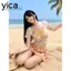 Bộ đồ bơi 4 mảnh YICA, thiết kế sheer và eo cao, gợi cảm dành cho nữ