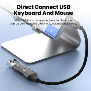 Elough 2 Trong 1 USB3.0 Loại C Bộ Chuyển Đổi Cáp Đầu Đọc Thẻ TF Cho Điện Thoại Di Động Tốc Độ Cao USB C Nam Sang USB Chuyển Đổi